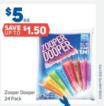 Foodland Zooper Dooper 24 Pack offer