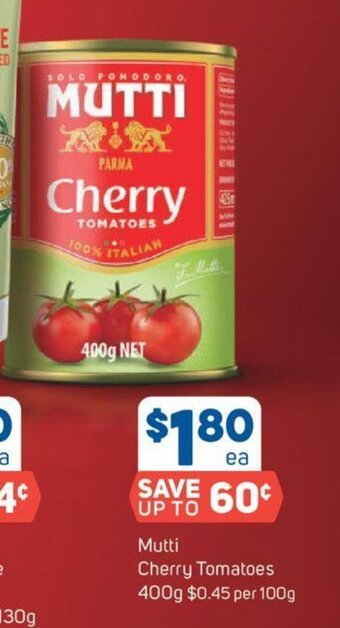 Foodland Mutti Cherry Tomatoes 400g offer