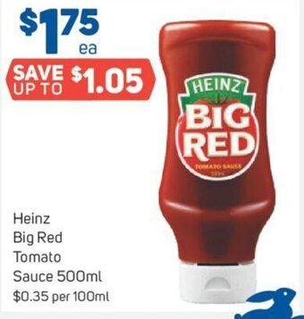 Foodland Heinz Big Red Tomato Sauce 500ml offer