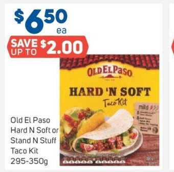 Foodland Old El Paso Hard N Soft or Stand N Stuff Taco Kit 295-350g offer