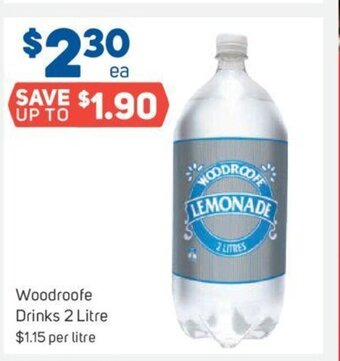 Woodroofe Drinks 2 Litre