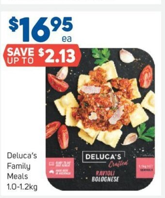 Foodland Deluca's Family Meals 1.0-1.2kg offer