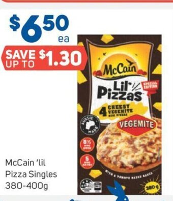 Foodland McCain 'Lil Pizza Singles 380-400g offer