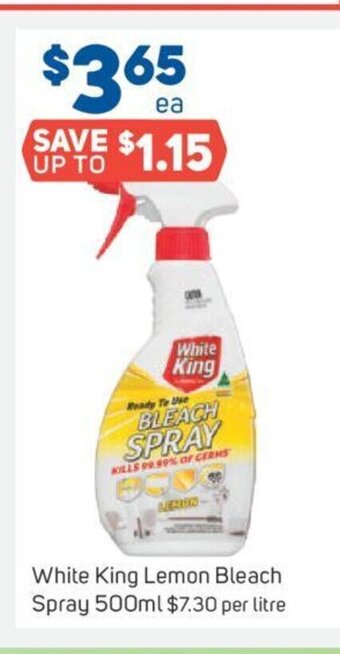 Foodland White King Lemon Bleach Spray 500ml offer