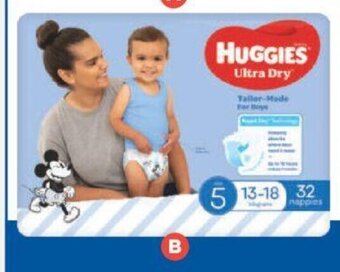 Foodland Huggies Ultra Dry Nappies 30-54s offer