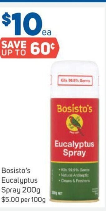 Foodland Bosisto's Eucalyptus Spray 200g offer