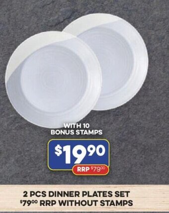 Foodland 2 pcs Dinner Plates Set offer