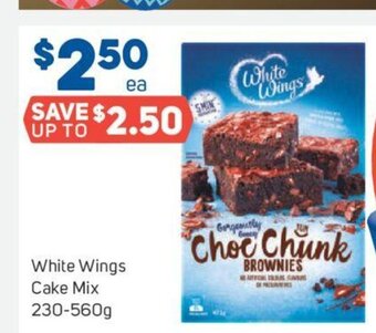 Foodland White Wings Cake Mix 230-560g offer