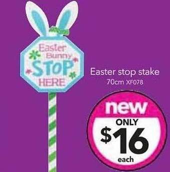 Cheap as Chips Easter stop stake offer