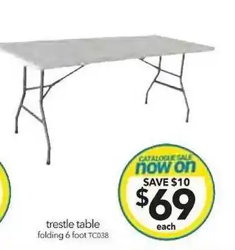 Cheap as Chips Trestle table offer