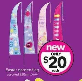 Cheap as Chips Easter garden flag offer
