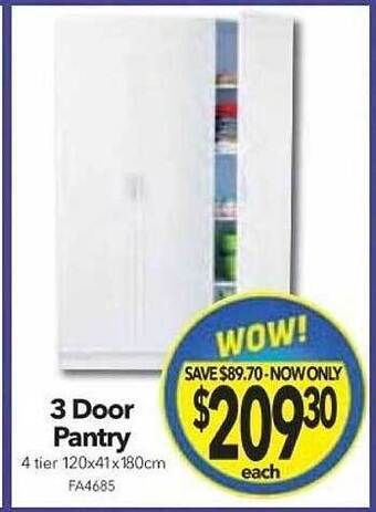 Cheap as Chips 3 door pantry offer