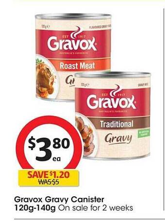 Gravox gravy canister