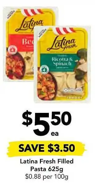 Latina fresh filled pasta 625g