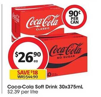 Coles Coca-cola soft drink offer