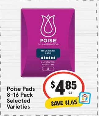 IGA Poise pads offer