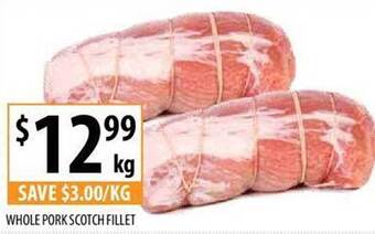 Supabarn Whole pork scotch fillet offer