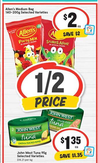 IGA John west tuna offer