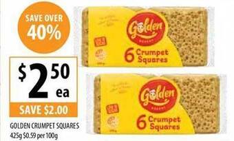 Supabarn Golden crumpet squares offer