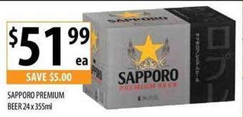 Supabarn Sapporo premium beer offer