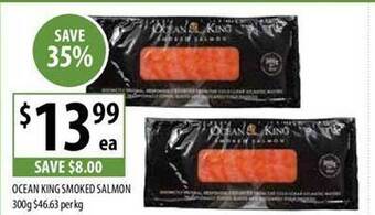 Supabarn Ocean king smoked salmon offer
