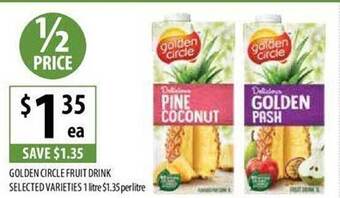 Supabarn Golden circle fruit drink offer
