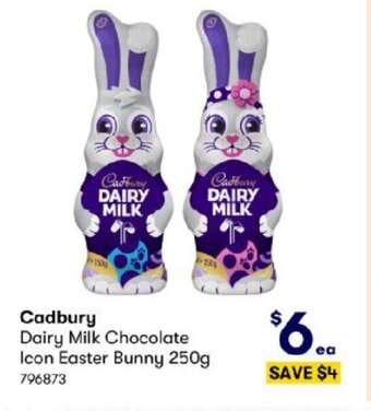 Cadbury dairy Milk Chocolate Icon Easter Bunny 250g