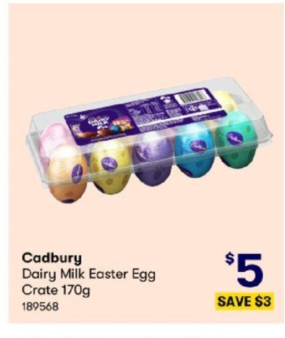 Cadbury Dairy Milk Easter Egg Crate 170g offer at BIG W