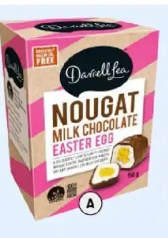 BIG W Darrell Lea Nougat Milk Chocolate Easter Egg Gift Box 150g offer