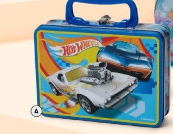 BIG W Hot Wheels Lunchbox Tin With Easter Eggs 85g offer