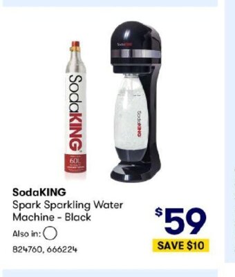 SodaKing Spark Sparkling Water Machine-Black