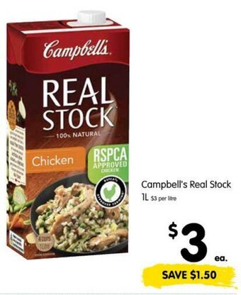 Spar Campbell's Real Stock 1L offer