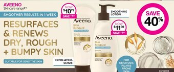 Priceline Aveeno Skincare Range offer