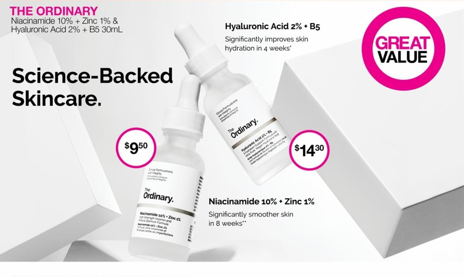 The Ordinary Niacinamide 10 + Zinc & Hyaluronic Acid 2 + B5 30ml