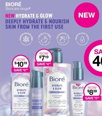Priceline Bioré Skincare Range offer