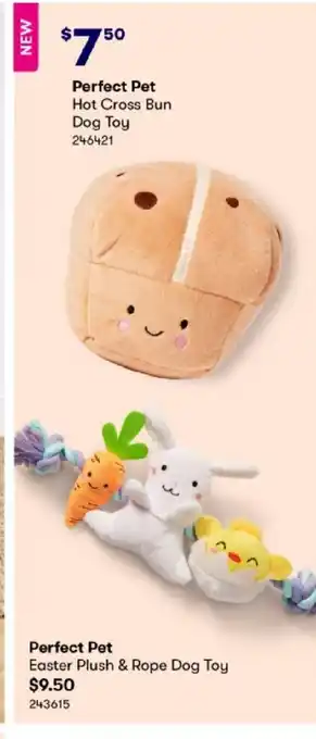 BIG W Perfect Pet Easter Plush & Roppe Dog Toy offer