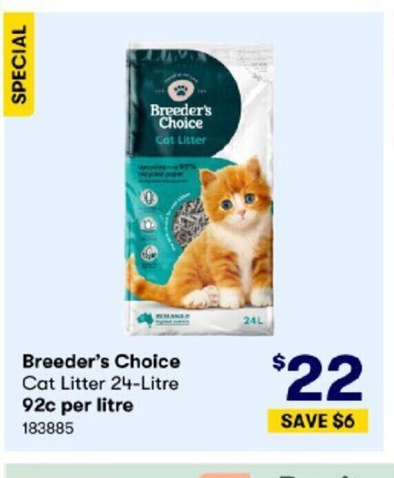 Breeders choice best sale cat litter coles