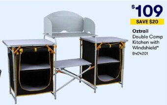 BIG W Oztrail Double Camp Kitchen with Windshield offer