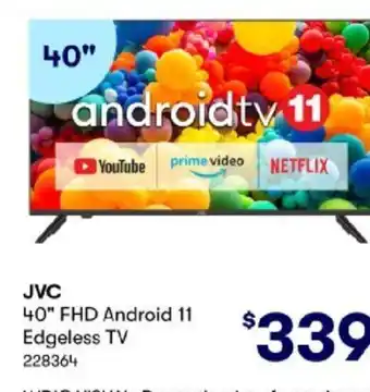 BIG W JVC 40" FHD Android 1 Edgeless TV offer