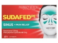 Sudafed PE Sinus Pain Relief 24 Tablets