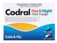 Pharmacy Direct Codral PE Cold & Flu + Cough Day & Night 24 Capsules offer