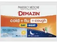 Pharmacy Direct Demazin Cold & Flu + Cough Day & Night 48 Capsules offer