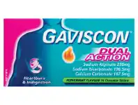 Gaviscon Dual Action Mixed Peppermint Tablets 16 Pack