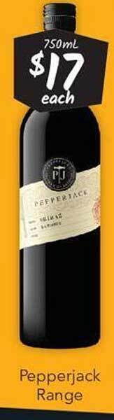 Cellarbrations Pepperjack range offer