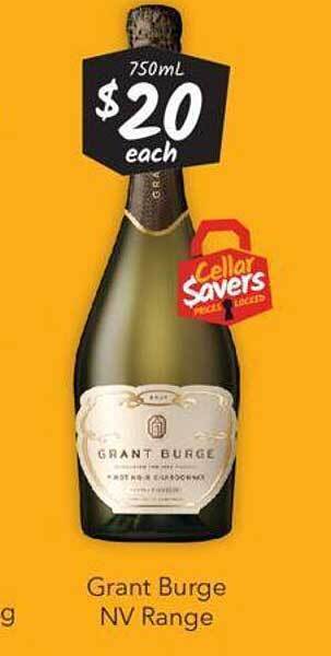 Cellarbrations Grant burge nv range offer