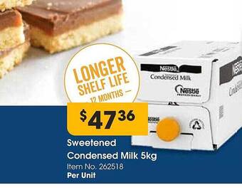 Campbells Wholesale Sweetened condensed milk offer