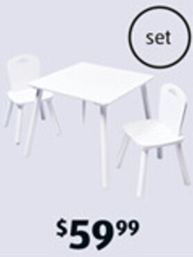 ALDI Children's Table and 2 Chair Set offer