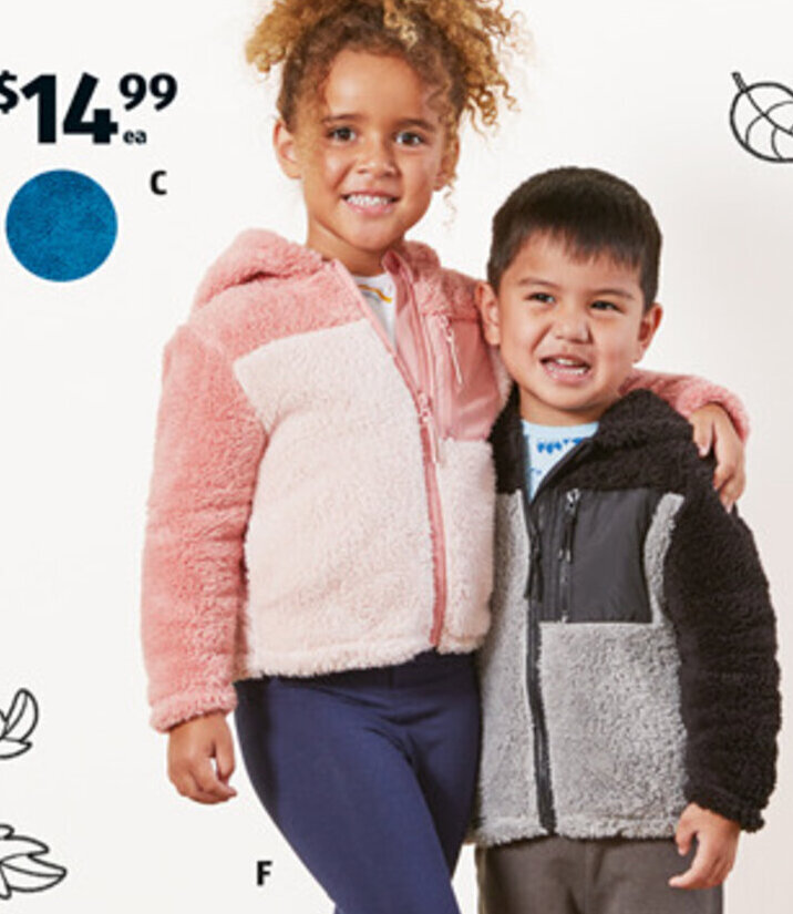 Children's Teddy Fleece Jacket offer at ALDI