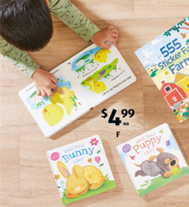 Novelty Board Books offer at ALDI