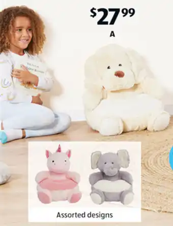 ALDI Plush Animal Chairs offer